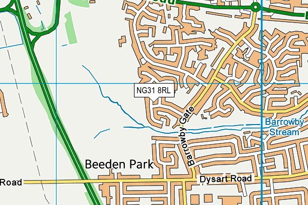 NG31 8RL map - OS VectorMap District (Ordnance Survey) NG31 8RL map - OS VectorMap District (Ordnance Survey)