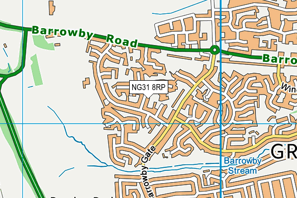 NG31 8RP map - OS VectorMap District (Ordnance Survey)
