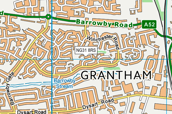 NG31 8RS map - OS VectorMap District (Ordnance Survey) NG31 8RS map - OS VectorMap District (Ordnance Survey)