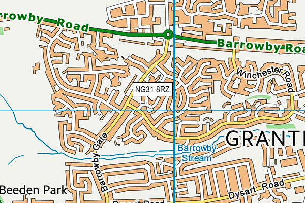 NG31 8RZ map - OS VectorMap District (Ordnance Survey) NG31 8RZ map - OS VectorMap District (Ordnance Survey)