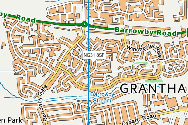 NG31 8SF map - OS VectorMap District (Ordnance Survey) NG31 8SF map - OS VectorMap District (Ordnance Survey)