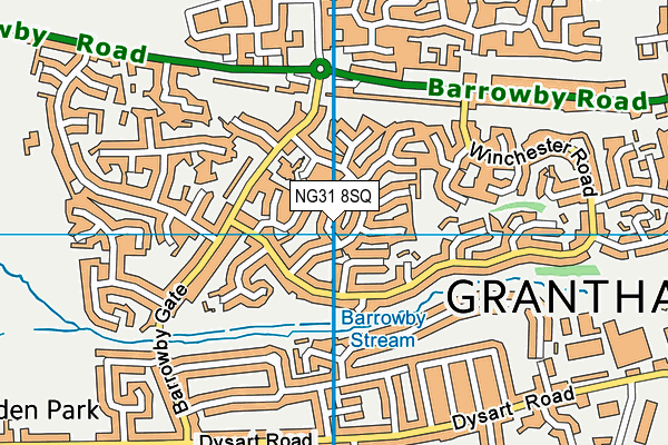 NG31 8SQ map - OS VectorMap District (Ordnance Survey) NG31 8SQ map - OS VectorMap District (Ordnance Survey)
