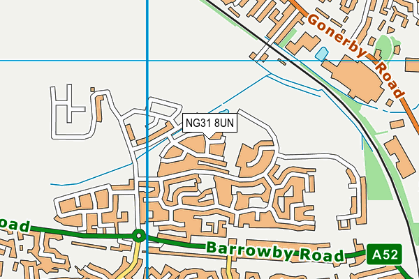 NG31 8UN map - OS VectorMap District (Ordnance Survey) NG31 8UN map - OS VectorMap District (Ordnance Survey)