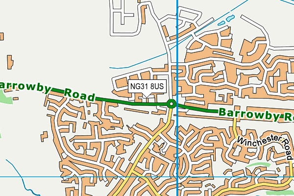NG31 8US map - OS VectorMap District (Ordnance Survey) NG31 8US map - OS VectorMap District (Ordnance Survey)