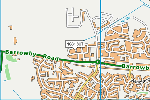 NG31 8UT map - OS VectorMap District (Ordnance Survey) NG31 8UT map - OS VectorMap District (Ordnance Survey)