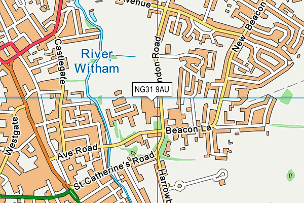 NG31 9AU map - OS VectorMap District (Ordnance Survey) NG31 9AU map - OS VectorMap District (Ordnance Survey)
