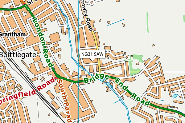 NG31 9AW map - OS VectorMap District (Ordnance Survey) NG31 9AW map - OS VectorMap District (Ordnance Survey)