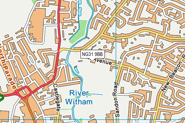 NG31 9BB map - OS VectorMap District (Ordnance Survey) NG31 9BB map - OS VectorMap District (Ordnance Survey)