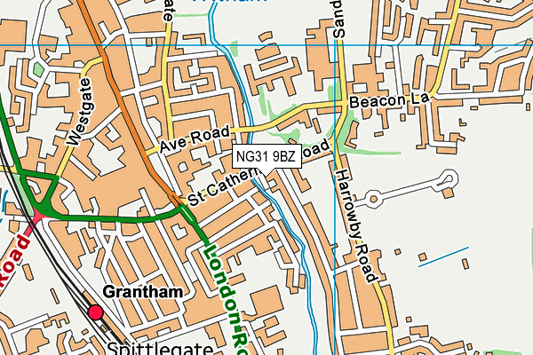 NG31 9BZ map - OS VectorMap District (Ordnance Survey) NG31 9BZ map - OS VectorMap District (Ordnance Survey)