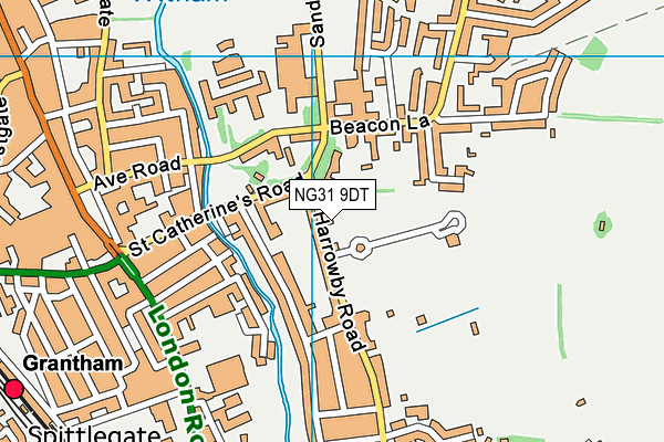 NG31 9DT map - OS VectorMap District (Ordnance Survey) NG31 9DT map - OS VectorMap District (Ordnance Survey)