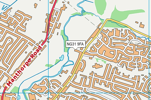 NG31 9FA map - OS VectorMap District (Ordnance Survey) NG31 9FA map - OS VectorMap District (Ordnance Survey)