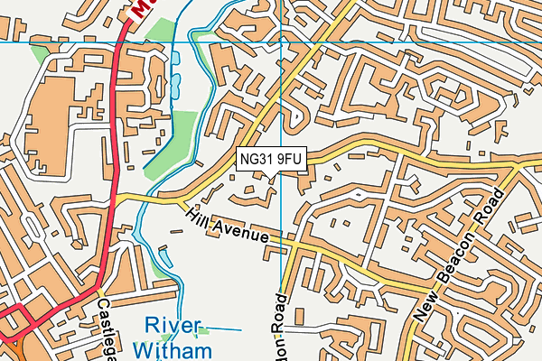 NG31 9FU map - OS VectorMap District (Ordnance Survey) NG31 9FU map - OS VectorMap District (Ordnance Survey)
