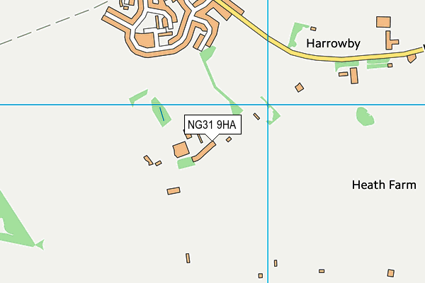 NG31 9HA map - OS VectorMap District (Ordnance Survey) NG31 9HA map - OS VectorMap District (Ordnance Survey)