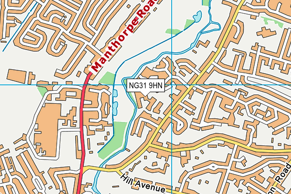 NG31 9HN map - OS VectorMap District (Ordnance Survey) NG31 9HN map - OS VectorMap District (Ordnance Survey)