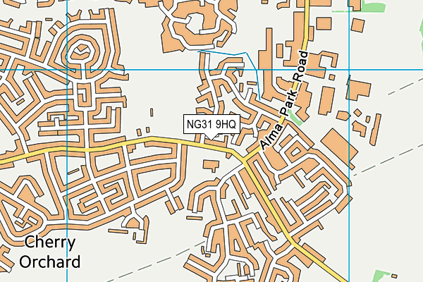 NG31 9HQ map - OS VectorMap District (Ordnance Survey) NG31 9HQ map - OS VectorMap District (Ordnance Survey)