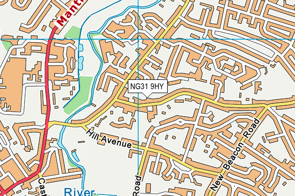 NG31 9HY map - OS VectorMap District (Ordnance Survey) NG31 9HY map - OS VectorMap District (Ordnance Survey)