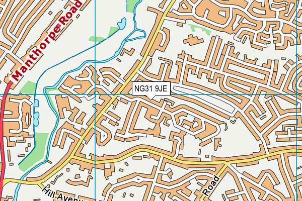NG31 9JE map - OS VectorMap District (Ordnance Survey) NG31 9JE map - OS VectorMap District (Ordnance Survey)