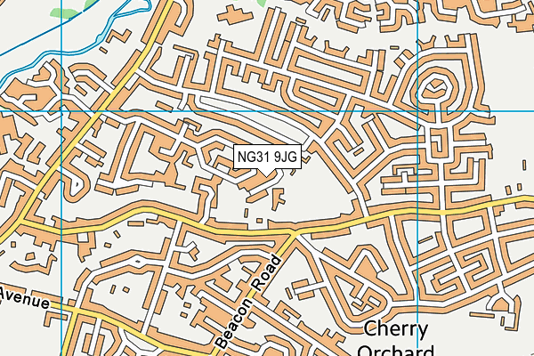 NG31 9JG map - OS VectorMap District (Ordnance Survey) NG31 9JG map - OS VectorMap District (Ordnance Survey)