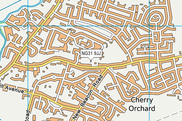 NG31 9JJ map - OS VectorMap District (Ordnance Survey) NG31 9JJ map - OS VectorMap District (Ordnance Survey)