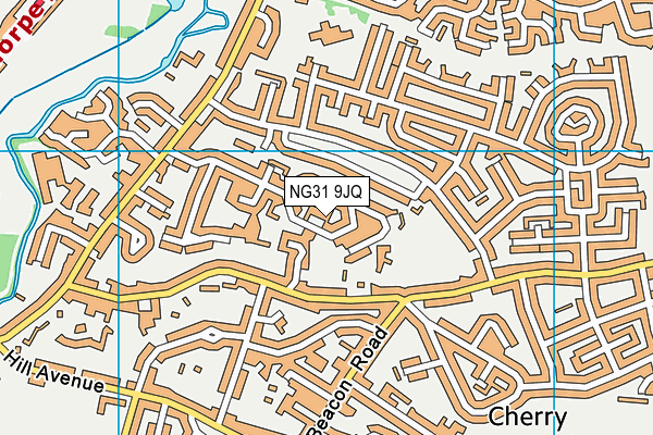 NG31 9JQ map - OS VectorMap District (Ordnance Survey) NG31 9JQ map - OS VectorMap District (Ordnance Survey)