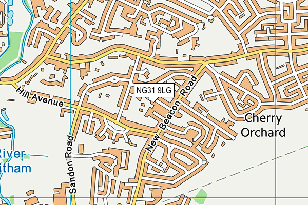 NG31 9LG map - OS VectorMap District (Ordnance Survey) NG31 9LG map - OS VectorMap District (Ordnance Survey)