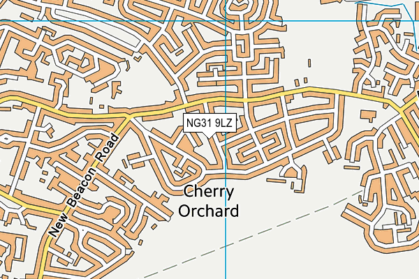 NG31 9LZ map - OS VectorMap District (Ordnance Survey) NG31 9LZ map - OS VectorMap District (Ordnance Survey)