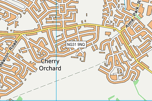 NG31 9NQ map - OS VectorMap District (Ordnance Survey) NG31 9NQ map - OS VectorMap District (Ordnance Survey)