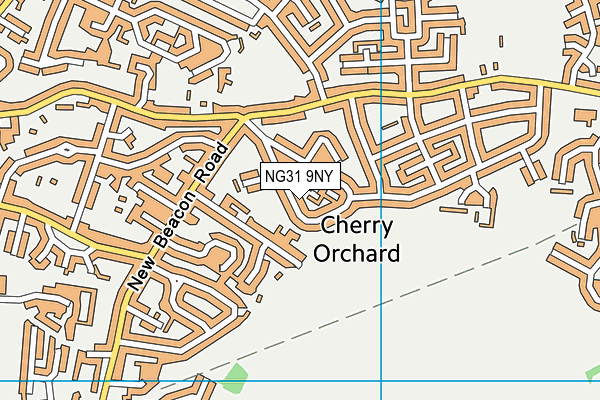 NG31 9NY map - OS VectorMap District (Ordnance Survey) NG31 9NY map - OS VectorMap District (Ordnance Survey)