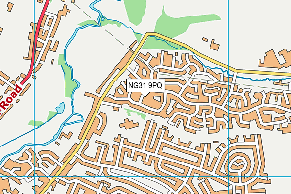 NG31 9PQ map - OS VectorMap District (Ordnance Survey) NG31 9PQ map - OS VectorMap District (Ordnance Survey)