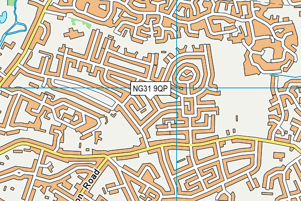 NG31 9QP map - OS VectorMap District (Ordnance Survey) NG31 9QP map - OS VectorMap District (Ordnance Survey)