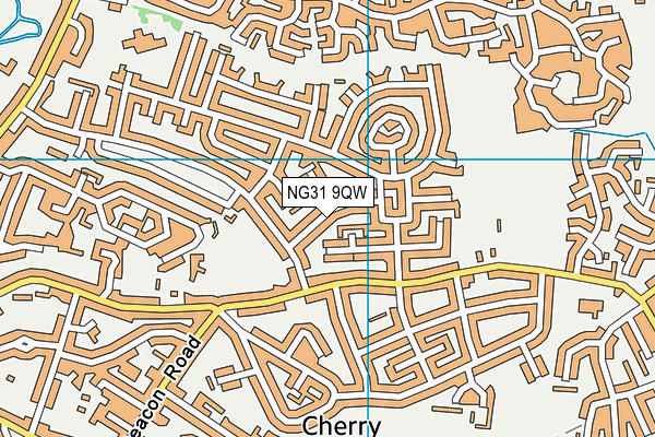 NG31 9QW map - OS VectorMap District (Ordnance Survey) NG31 9QW map - OS VectorMap District (Ordnance Survey)