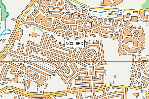 NG31 9RQ map - OS VectorMap District (Ordnance Survey) NG31 9RQ map - OS VectorMap District (Ordnance Survey)