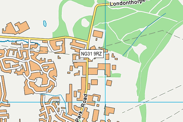 NG31 9RZ map - OS VectorMap District (Ordnance Survey) NG31 9RZ map - OS VectorMap District (Ordnance Survey)