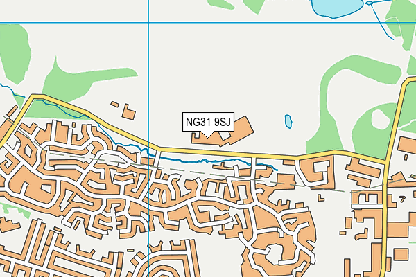 NG31 9SJ map - OS VectorMap District (Ordnance Survey) NG31 9SJ map - OS VectorMap District (Ordnance Survey)