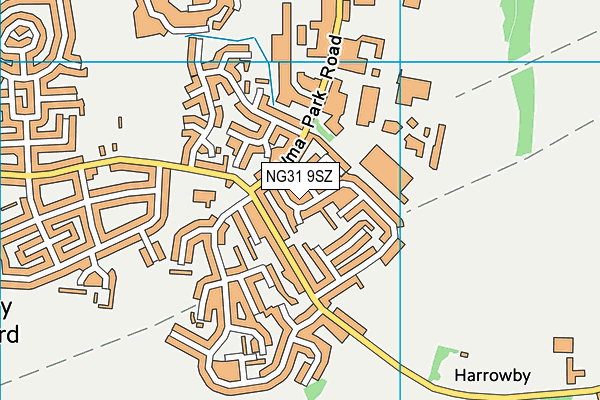 NG31 9SZ map - OS VectorMap District (Ordnance Survey) NG31 9SZ map - OS VectorMap District (Ordnance Survey)
