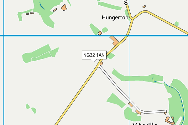 NG32 1AN map - OS VectorMap District (Ordnance Survey) NG32 1AN map - OS VectorMap District (Ordnance Survey)