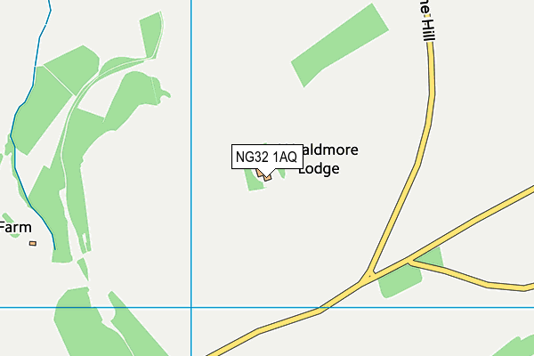 NG32 1AQ map - OS VectorMap District (Ordnance Survey) NG32 1AQ map - OS VectorMap District (Ordnance Survey)