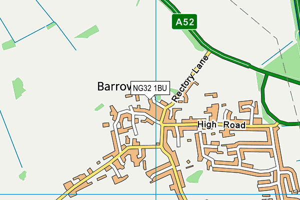NG32 1BU map - OS VectorMap District (Ordnance Survey) NG32 1BU map - OS VectorMap District (Ordnance Survey)