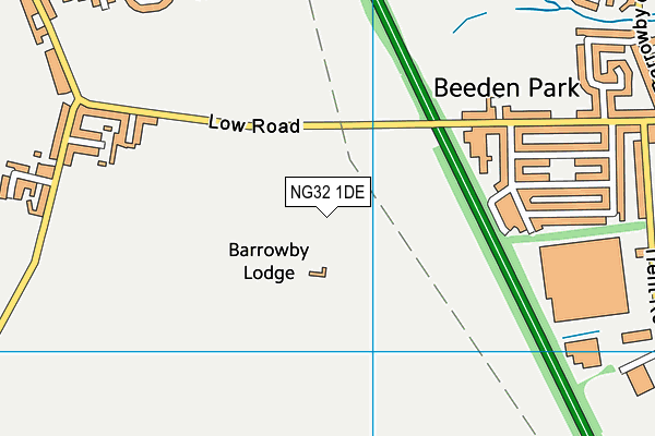 NG32 1DE map - OS VectorMap District (Ordnance Survey) NG32 1DE map - OS VectorMap District (Ordnance Survey)
