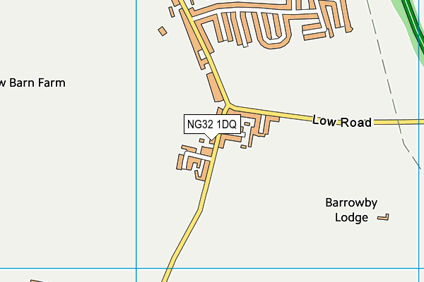 NG32 1DQ map - OS VectorMap District (Ordnance Survey) NG32 1DQ map - OS VectorMap District (Ordnance Survey)