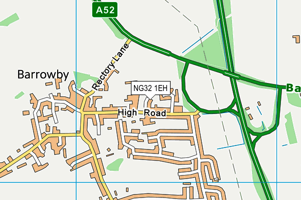 NG32 1EH map - OS VectorMap District (Ordnance Survey) NG32 1EH map - OS VectorMap District (Ordnance Survey)