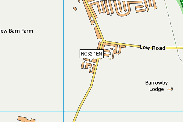NG32 1EN map - OS VectorMap District (Ordnance Survey) NG32 1EN map - OS VectorMap District (Ordnance Survey)