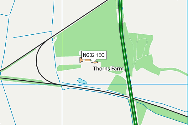NG32 1EQ map - OS VectorMap District (Ordnance Survey) NG32 1EQ map - OS VectorMap District (Ordnance Survey)