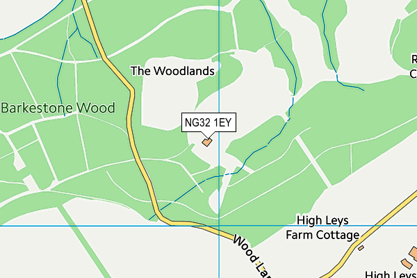 NG32 1EY map - OS VectorMap District (Ordnance Survey) NG32 1EY map - OS VectorMap District (Ordnance Survey)
