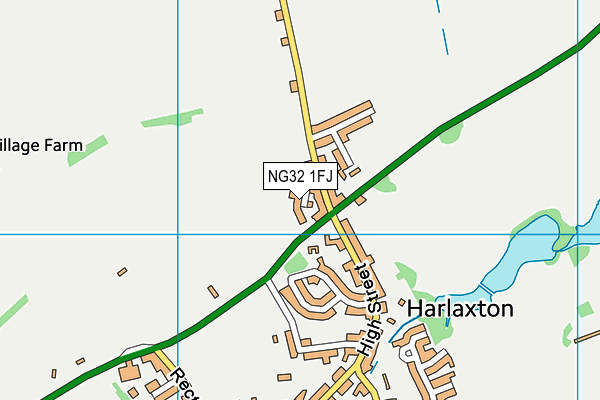 NG32 1FJ map - OS VectorMap District (Ordnance Survey) NG32 1FJ map - OS VectorMap District (Ordnance Survey)