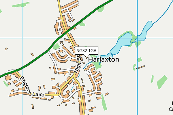NG32 1GA map - OS VectorMap District (Ordnance Survey) NG32 1GA map - OS VectorMap District (Ordnance Survey)