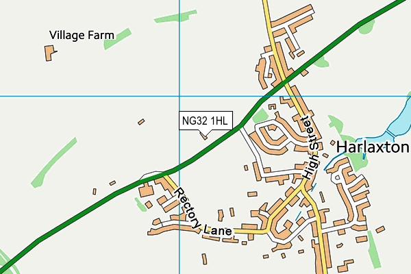NG32 1HL map - OS VectorMap District (Ordnance Survey) NG32 1HL map - OS VectorMap District (Ordnance Survey)
