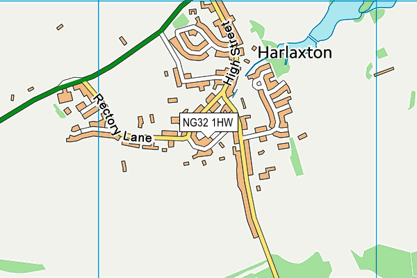 NG32 1HW map - OS VectorMap District (Ordnance Survey) NG32 1HW map - OS VectorMap District (Ordnance Survey)
