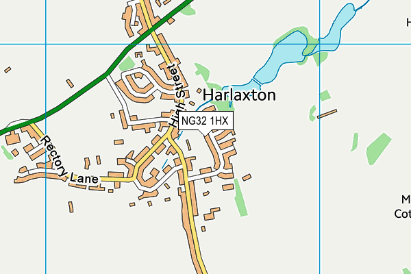NG32 1HX map - OS VectorMap District (Ordnance Survey) NG32 1HX map - OS VectorMap District (Ordnance Survey)