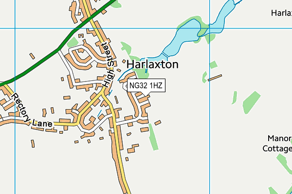 NG32 1HZ map - OS VectorMap District (Ordnance Survey)